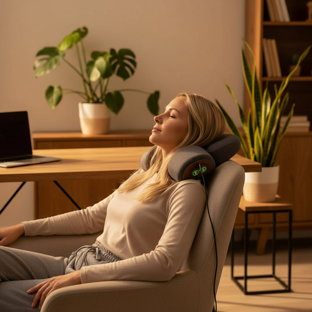 3-in-1 Neck Massager for Pain Relief – “Zafy Wellness™”